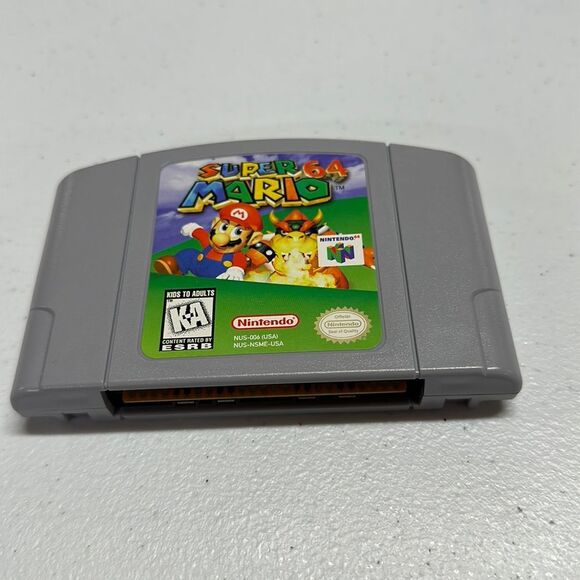 Nintendo N64 Super Mario 64 Game - Tested & Works